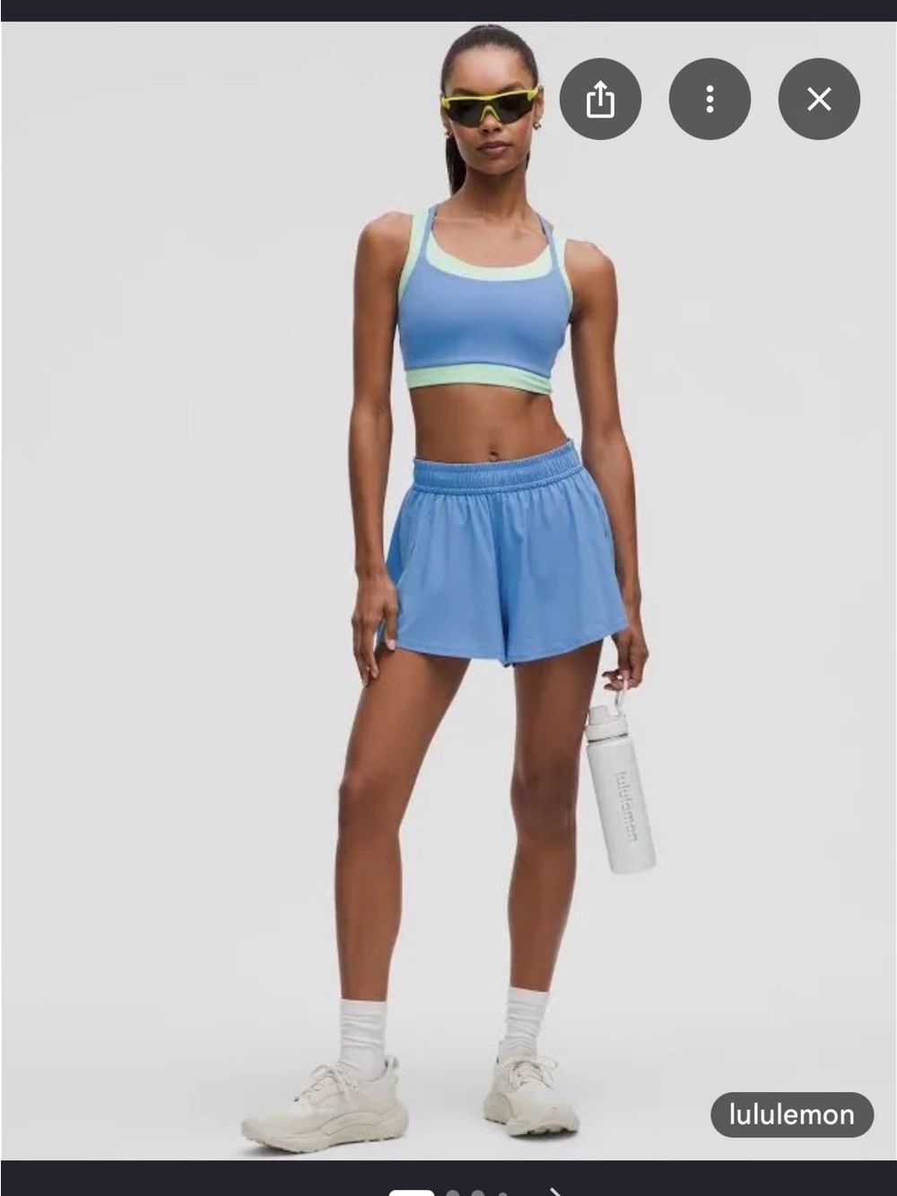 Lululemon pace crush high rise short in pool party